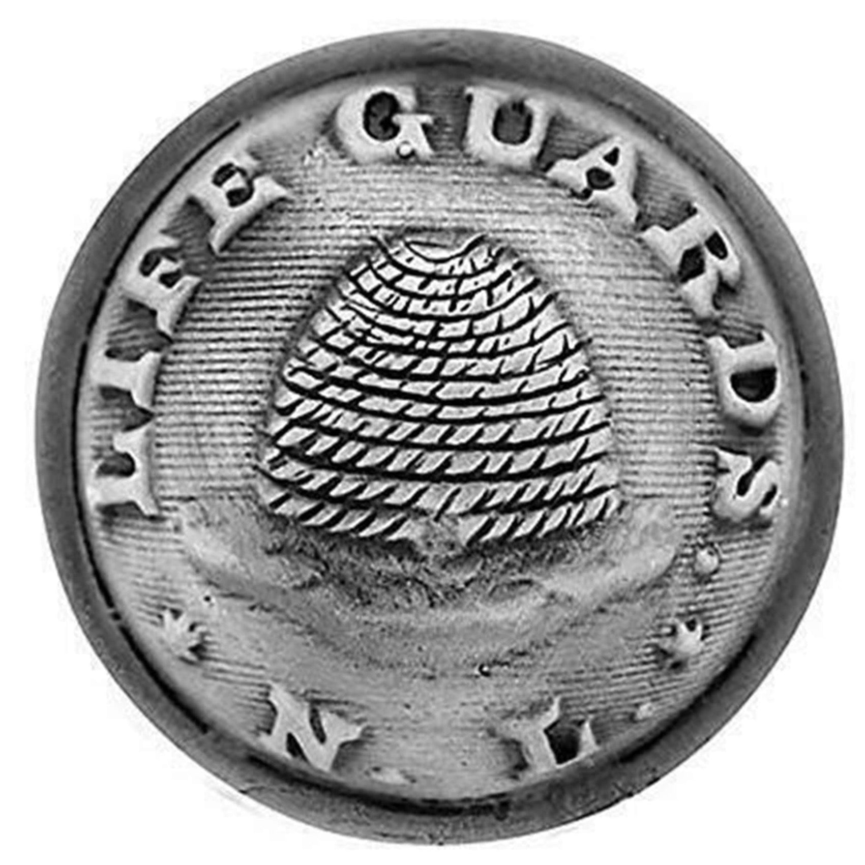 Historic Mormon Church History jewelry - Nauvoo Legion Button Pin - Antique Silver
