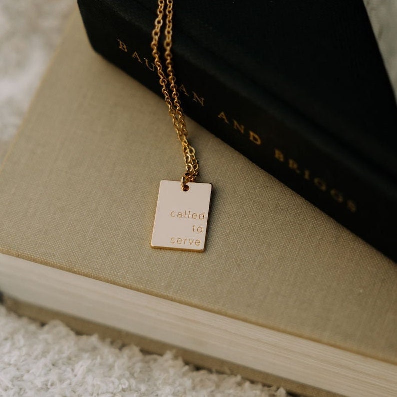 Called to Serve LDS Missionary Necklace, Sister Missionary Gift, Latter Day Saint Mission Jewelry, Christian Jewelry, Missionary Gift Idea