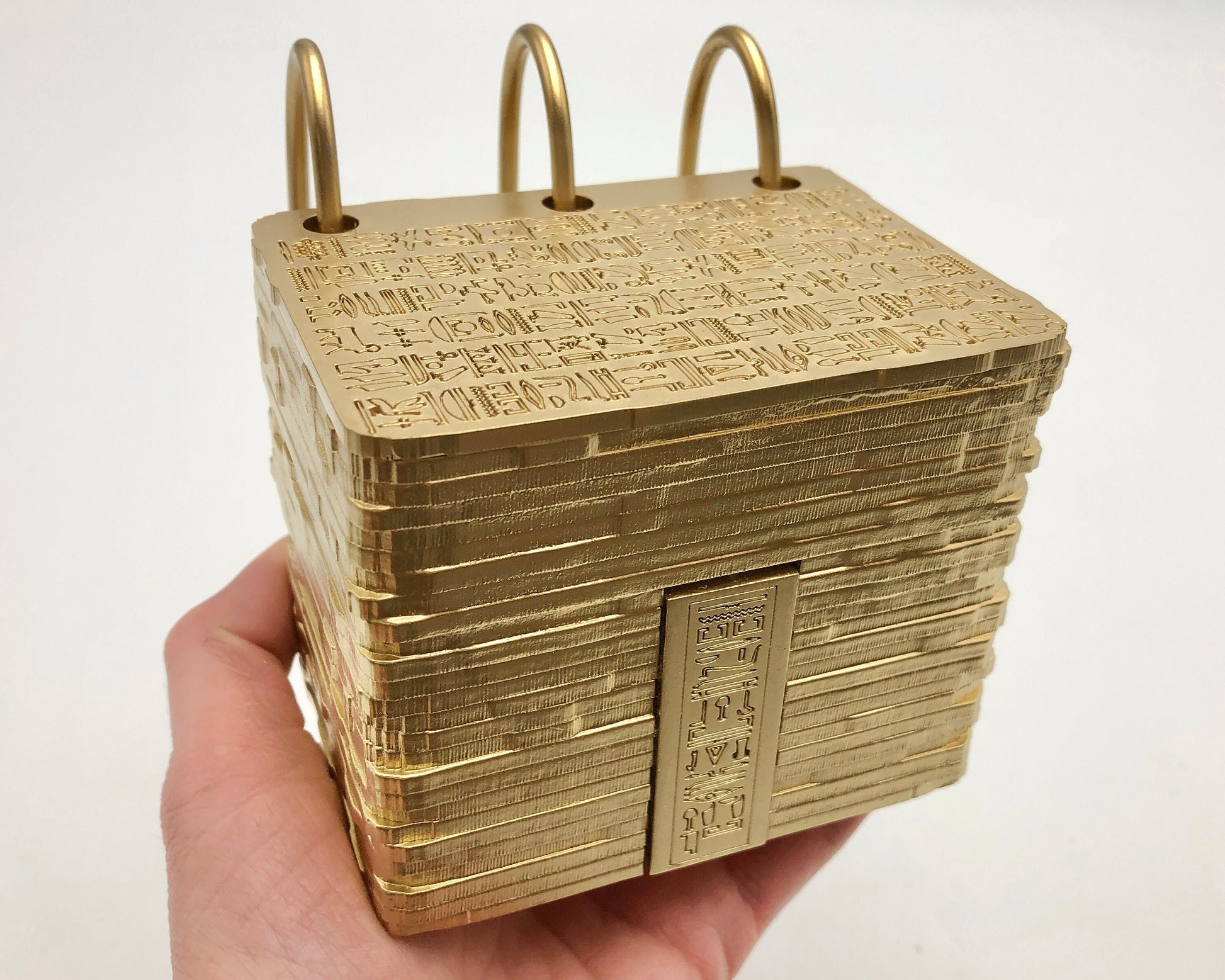 DIY Kit to Build Your Own 1/2 Scale Gold Plates, Wood Laser Cut, Lds Gift, Handcrafted Metal Rings