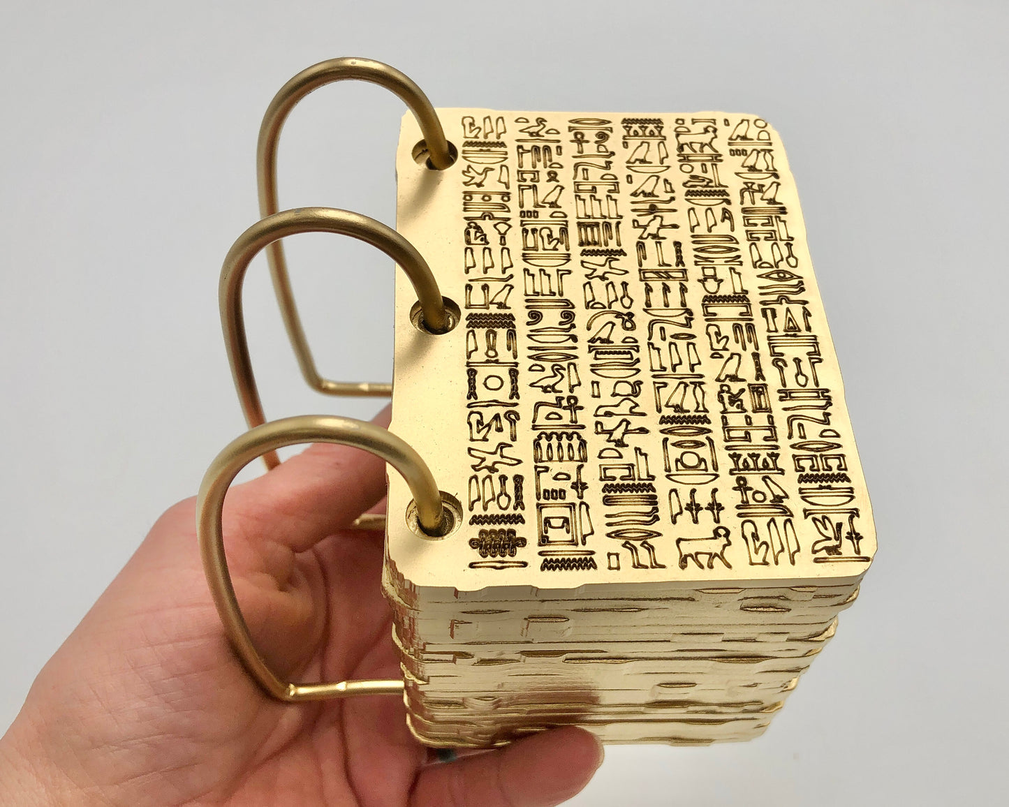 DIY Kit to Build Your Own 1/2 Scale Gold Plates, Wood Laser Cut, Lds Gift, Handcrafted Metal Rings